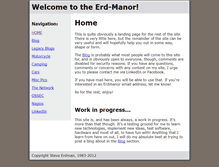 Tablet Screenshot of erdmanor.com